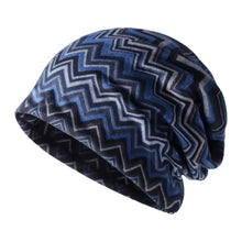 Load image into Gallery viewer, Contrasting Colors Pullover Hat Multifunctional Scarf Pullover Hat Casual Hedging Cap Plaid Print Keep Warm Women's Pile Hat
