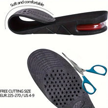 Load image into Gallery viewer, 1pair Height Increase Insole With Air Cushion Adjustable 9cm/3.54inch Max Height Comfortable Lightweight Invisible Lift
