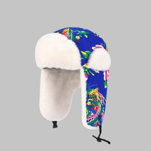 Load image into Gallery viewer, Versatile Winter Warm Ear Protection Hat Flower Cloth Retro Ethnic Style Hood Cap Thickened Lei Feng Hat For Women
