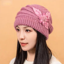 Load image into Gallery viewer, Fried Dough Twists Knit Hat Plush Thickened Warm Wool Hat Suitable for outdoor wind protection in autumn and winter
