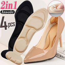 Load image into Gallery viewer, Insole 1/2Pair Memory Foam  Pad Inserts Heel Post Back Breathable Anti-slip for High Heel  Insert Protector s s shoe pads
