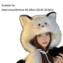 Load image into Gallery viewer, New Fluffy Winter Hat Winter Warm Thicken Fur Bucket Hat Ear Protection Earmuffs Cap Snowy Day
