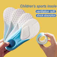Load image into Gallery viewer, Insole Kids Memory Foam s Breathable Sweat Shock Absorbant s Pads Light Weight Deodorization Sport Childrens shoe pads
