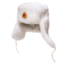 Load image into Gallery viewer, Winter Russia Ushanka Bomber Hats Pilot Trapper Trooper Hat Winter Faux Rabbit Fur Earflap Men And Women Snow Caps
