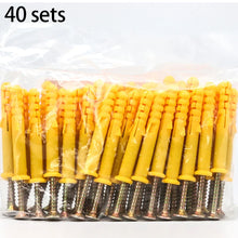 Load image into Gallery viewer, 40/50pcs Self-Tapping Screws Kit Stainless Steel Expansion Screws Cross Tips Wall Anchors And Screws For Drywall M6x40 M6×30
