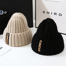Load image into Gallery viewer, Winter hat, men's and women's versatile fashion long label woolen hat, warm ear protection, toe cover, knitted hat

