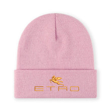 Load image into Gallery viewer, 1pc' E.T.R.O' Embroidered Beanie Soft Stretchy Lightweight Winter Hat for Men &amp; Women, Outdoor Hip Hop Fashion
