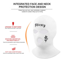 Load image into Gallery viewer, 3 hole balaclava ski mask autumn/winter warm cycling sports full face mask ear protection knitted hat beanies,gifts Halloween
