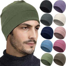 Load image into Gallery viewer, Winter Thermal Warm Skull Cap Windproof Fleece Hat Ski Running Cycling Beanie Hat for Men Women Helmet Liner Running Beanie Hat
