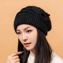 Load image into Gallery viewer, Fried Dough Twists Knit Hat Plush Thickened Warm Wool Hat Suitable for outdoor wind protection in autumn and winter
