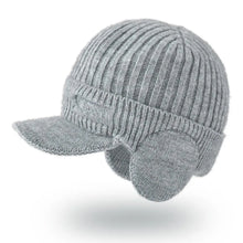 Load image into Gallery viewer, Fashion Cycling Cap Ear Protection Hats Windproof Warmer Warmth Peaked Cap Baseball Cap Wool Beanie Hat Winter
