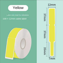 Load image into Gallery viewer, 1/10PCs Thermal Label Paper Color Tear-Proof Applicable to Ning You P15p12 Pass Line Fiber Optic Cable Label Paper
