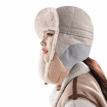 Load image into Gallery viewer, Vintage Waterproof Russian Bomber Cap Windproof Warm Ski Hat Earflap Design Russian Style Earflap Hat Unisex
