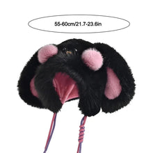 Load image into Gallery viewer, Fashion Winter Balaclava Hat Windproof Thickened Ear Protection Hat Blush Rabbit Ear Keep Warm Fluffy Pullover Hat Outdoor
