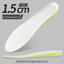 Load image into Gallery viewer, Insole 1Pair Sports Shock Absorption  for Feet Height Increase Templates Men Women s s 1.5cm/2.5cm/3.5cm Growing Sole shoe pads
