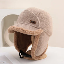 Load image into Gallery viewer, Casual Windproof Winter Hat Velvet Lining Warm Earflaps Hat Thickened Russian Hat For Women
