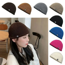 Load image into Gallery viewer, Soft Knitted Hat Windproof Hip Hop Hat Autumn Winter Hat Ear Protection Cold Cap Pullover Hat Outdoor
