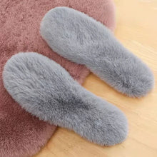 Load image into Gallery viewer, Warm Imitation Rabbit Fur Insoles Winter Warm Plush Men Women Insoles Soft Thick Winter Warm Insole Men's and Women's Insole
