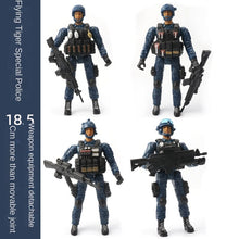 Load image into Gallery viewer, Military Soldier Model Movable Joint Elite Anti-Terrorism Special Forces 10cm Puppet Soldier Pirate Zombie
