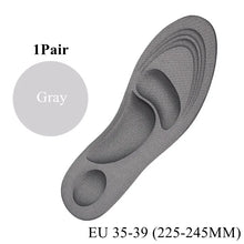 Load image into Gallery viewer, Insole 4D Memory Foam Sport s Plantar Fasciitis Arch Support  Inserts Sneakers Cushioning Anti-slip Template  Men Women shoe pads
