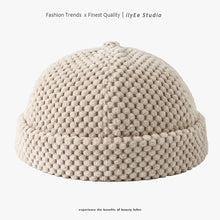 Load image into Gallery viewer, New Autumn Winte Solid Color Skull Beanie Cap Hip Hop Thick Warm Docker Sailor Bike Brimless Hats for Women Men Pumpkin Hat
