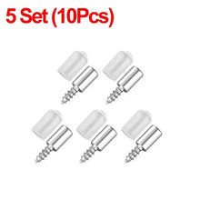 Load image into Gallery viewer, 100/10PCS Self Tapping Screw Layer Plate Holder Wardrobe Septum Brackets Fixed Screw Shelf Support Pegs with Non-Slip Sleeve
