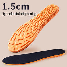 Load image into Gallery viewer, Insole 1.5-3.5cm Invisible Height Increase Sport s Orange EVA Memory Foam s Sole Pad Breathable Comfortable for Men Feet Care shoe pads
