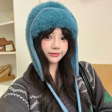 Load image into Gallery viewer, Balaclava Earflaps Ear Protection Hats Warm Cozy Beanies Caps Fleece Knitted Caps Outdoor
