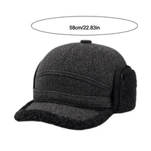 Load image into Gallery viewer, Casual Fleece Lined Elderly Fleece Hat Windproof Extra Thick Ear Protection Cap Cold-Proof Warm Winter Warm Cap Autumn Winter
