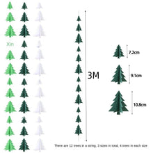Load image into Gallery viewer, 3pcs/set Christmas Tree Latte Art Hanging Decoration Christmas Window Layout Decoration Supplies
