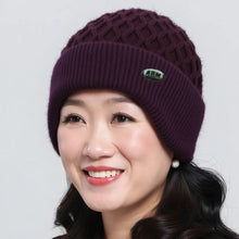 Load image into Gallery viewer, Casual Thickened Wool Knitted Wool Hat Keep Warm Ear Protection Cap Windproof Beret Hat for Women
