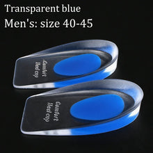 Load image into Gallery viewer, Insole Silicone Heel Pad Gel Soft  Sports Shock Absorbing  Pad Bone Spurs Pain Relief Protect Heel Foot Massager Care Inserts shoe pads
