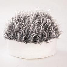 Load image into Gallery viewer, Novelty Faux Hair Wig Cap Durable Knitted Skull Cap Korean Style Breathable Trendy Toupee Hats Parties Cosplay Daily Wear Men 
