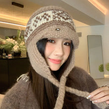 Load image into Gallery viewer, Fashion Thickened Ear Protection Hat Windproof Thermal Knitted Cap Cold Proof Comfortable Winter Warm Hat Outdoor Cycling
