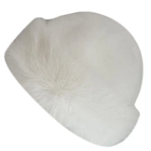 Load image into Gallery viewer, Fashion Headwear Fluffy Fur Winter Hat Thicken Fisherman Hat Solid Color Cold Windproof Panama Cap Chrismas Gifts
