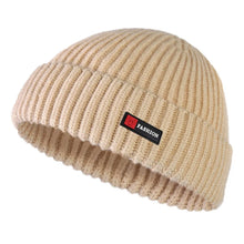 Load image into Gallery viewer, Fashion Solid Color Men Knitted Hat Street Style Hip Hop Brimless Skullcap Winter Warm Winter Knitted Bonnet Autumn Winter
