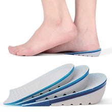 Load image into Gallery viewer, Insole High Quality TPE Heightened  Height Increase Half s Pad Men Women Silicone Gel Invisible Growing Heel 1-3cm Lift Soles shoe pads
