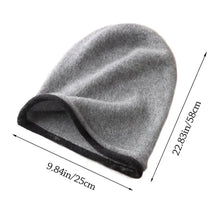 Load image into Gallery viewer, Casual Soft Winter Hat Curly Brim Thickened Knitted Hat Windproof Warm Lining Beanies Men Women

