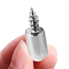 Load image into Gallery viewer, 100/2Pcs Self-tapping Screws Cabinet Bracket Wardrobe Storage Rack Septum Screw Fixed Support With Slip Resistant Rubber Sleeve
