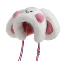 Load image into Gallery viewer, Cute Cartoon Rabbit Ear Knitted Hat Thickened Red Face Pullover Hats Windproof Warm Beanies Hat For Woman Girls
