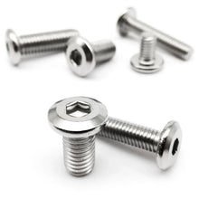 Load image into Gallery viewer, M2 M2.5 M3 M4 M5 M6 M8 Large Flat Hex Hexagon Socket Allen Head Connect Joint Bolt Furniture Rivet Screw 304 A2 Stainless Steel
