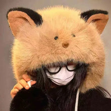 Load image into Gallery viewer, New Fluffy Winter Hat Winter Warm Thicken Fur Bucket Hat Ear Protection Earmuffs Cap Snowy Day
