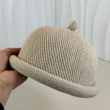 Load image into Gallery viewer, Fashion Solid Color Knitted Melon Skin Hats with Short Brim Keep Warm Knitted Hat Skull Cap Winter
