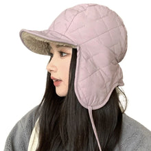 Load image into Gallery viewer, Casual Thickened Lamb Wool Bomber Hats Keep Warm Double-sided Winter Cap With Earflaps Women's Cap Outdoor Cycling Headwear
