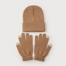 Load image into Gallery viewer, High Quality Cute 2025 Winter Hats with Gloves Girls Autumn Woman New Beanies Ladies Casual Cap

