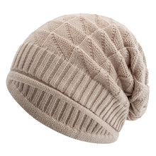 Load image into Gallery viewer, Long Size Winter Hat Casual Street Autumn Daily Beanies For Men &amp; Women Solid Bonnet Cap
