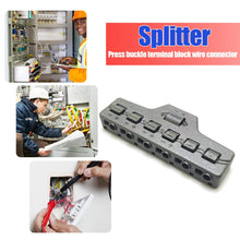 Load image into Gallery viewer, Port Sharing Box 3/6 Ports Distribution Railway Layout Wire Connector Cable Splitter for LED Lighting Terminal Block Connection
