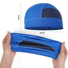 Load image into Gallery viewer, New Breathable Helmet Inner Cap Sweat Absorption Quick Dry Beanie Cap Simple Mesh Hat Outdoor Riding
