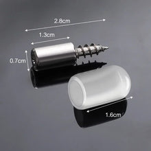 Load image into Gallery viewer, 100/2Pcs Self-tapping Screws Cabinet Bracket Wardrobe Storage Rack Septum Screw Fixed Support With Slip Resistant Rubber Sleeve
