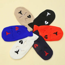 Load image into Gallery viewer, Unisex 3 Hole Winter Knitted Hat Outdoor Sports Full Face Cover Ski Mask Warm Knit Cap Balaclava for Adult Love Heart logo
